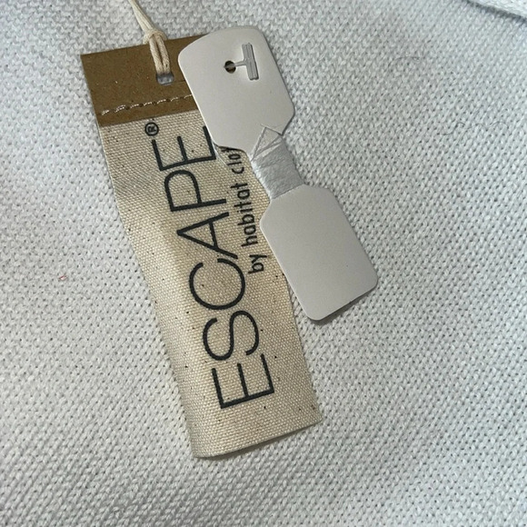 ESCAPE by Habitat Clothes SUMMER Women’s White 100% Cotton Swester Jumper XL NWT - Picture 8 of 16